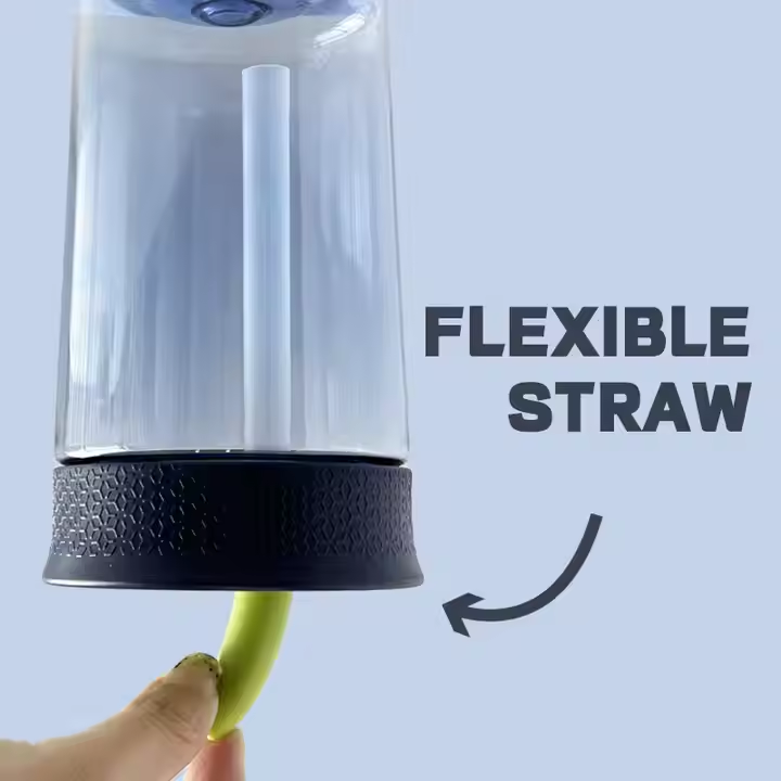 Custom 450Ml Wide Mouth Clear Luxury Reusable Cute Kid Plastic Sports Water Bottles With Straws