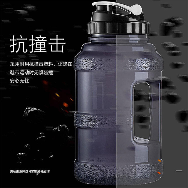 Factory Wholesale 2.2L Food Grade Plastic Super Big Capacity Ton Cup Gym Sports Water Drink Bottle for Sports Outdoor