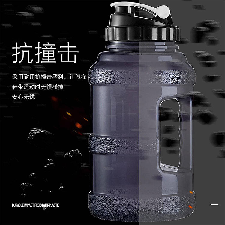 Factory Wholesale 2.2L Food Grade Plastic Super Big Capacity Ton Cup Gym Sports Water Drink Bottle for Sports Outdoor