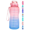 2000ml Custom 2 Liter Plastic Water Bottle with Straw Gradient