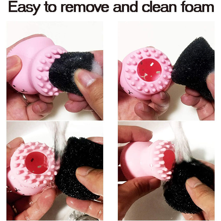 Portable Octopus Shape Face Soft Facial Brush Silicone Facial Cleansing Brush for Woman
