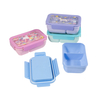 1000ML Lunch Box PP Material with Forks and Spoons Beautiful Design Food Grade Children Bento Box Gift Box