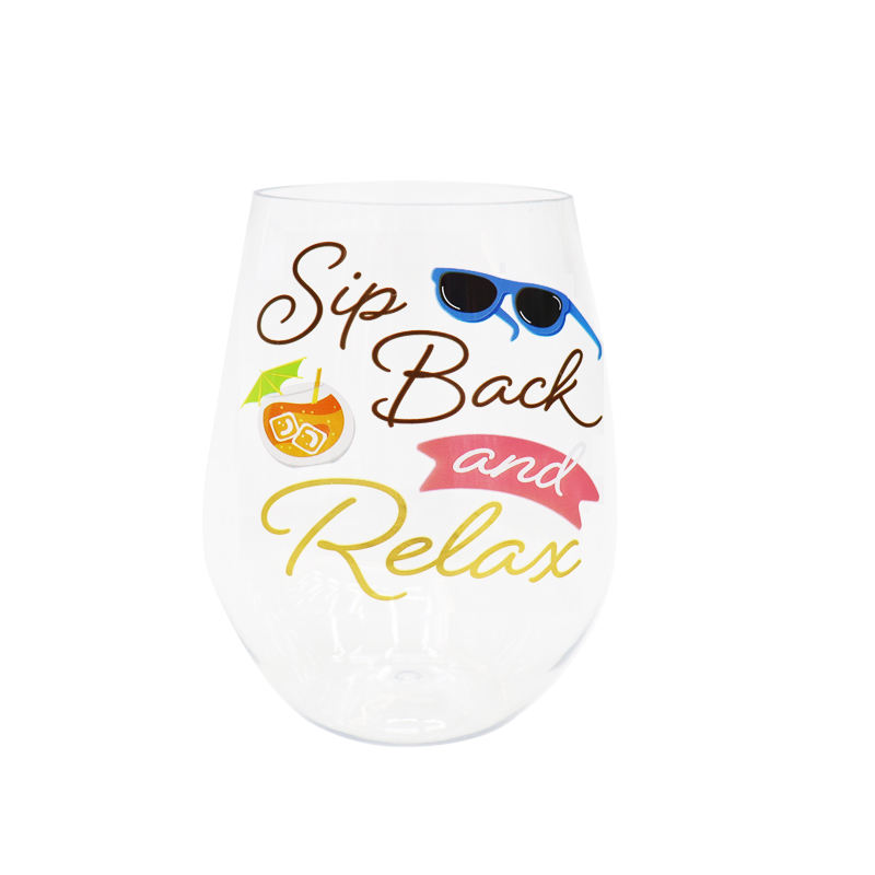Wholesale Custom Customized Pattern 20Oz Wide Mouth Plastic Transparent Clear Tumbler Cup
