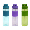 700Ml Custom Wide Mouth Water Drink Bottle Transparent Bottles With Straw Sleeve Handle