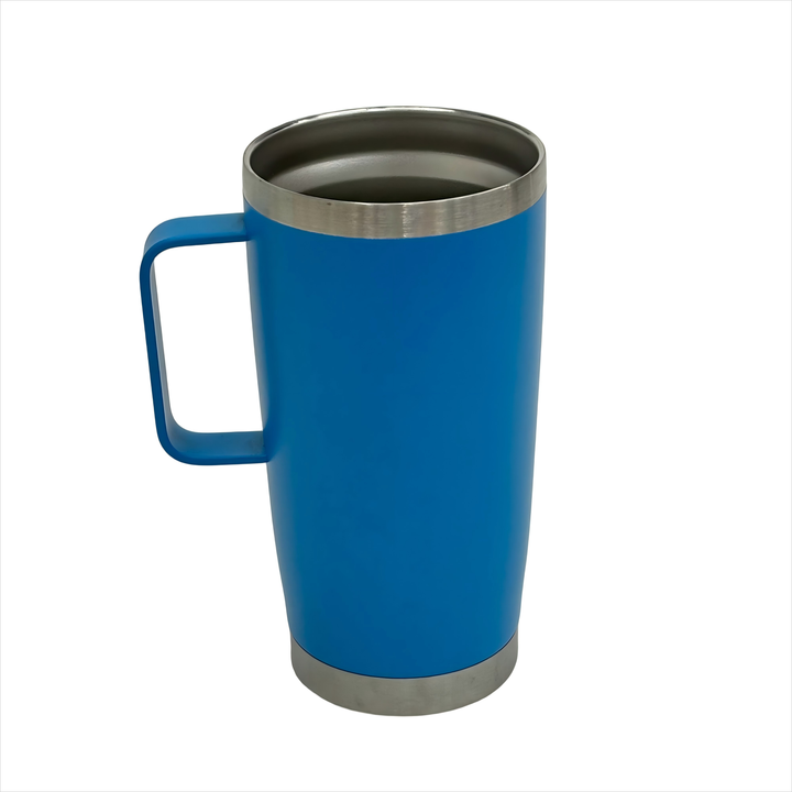 16oz New Custom Color Office Coffee Stainless Steel Mug with Lid Handle Reusable Double Wall Insulated Tumbler