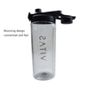 2025 New 1000ml Big Capacity 34oz Leakproof Portable Clear Transparent Gym Plastic Water Bottle