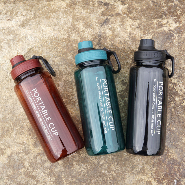 Bpa Free Botella De Agua Deportiva 34Oz 1L 1000Ml Outdoor Sports Plastic Water Bottle