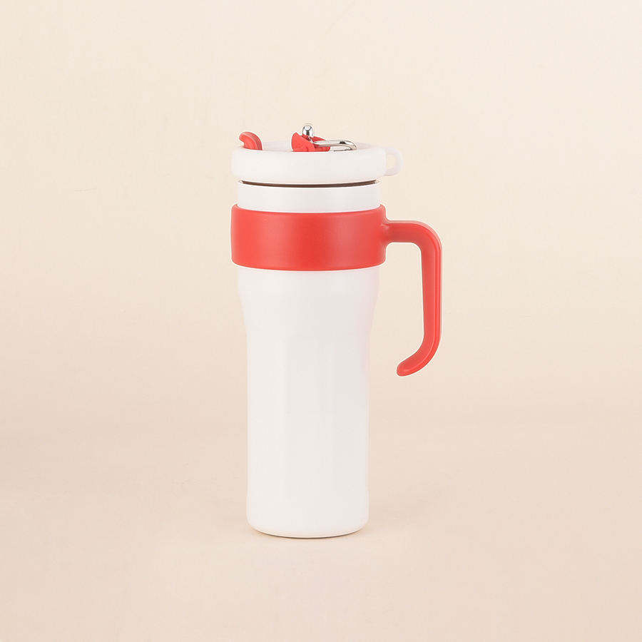 40oz Gym Sport Straight Drinking Style Stainless Steel Water Bottle with Handle Portable Water Outlet