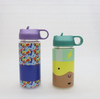 500ml Cartoon Design Portable Plastic Drinkware Water Bottle Kids Bottle with Straw