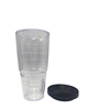 Customized Double Walled BPA Free Direct Drinking Style Transparent Travel Coffee Cup with a Lid