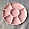 Wholesale Round Bamboo Fiber Platter Chip and Dip Plate Perfect for Snack