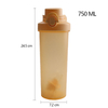 750ML Custom Logo Durable Cup Sport Gym Shaker Bottle With Mixing Ball