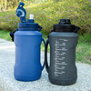 BPA Free 2L Large Capacity Collapsible Silicone Sports Water Bottle With Straw and Time Marker