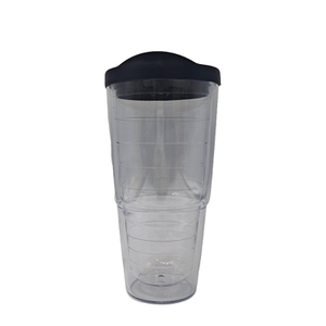 Factory Price Large Capacity Reusable Double Wall Durian 700ml Plastic straw tumbler