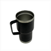 Custom Logo 16 oz Tumbler With Straw Handle Double Walled Stainless Steel Tumbler Insulated Vacuum Travel Mug