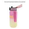 Wholesale Gradient Color Fitness 750ML BPA Free Outdoor Plastic Water Bottle
