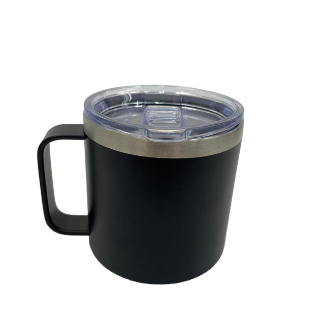 Hot Selling 450Ml Double-Walled Vacuum Insulated Stainless Steel Coffee Mug with Handle 304 Metal Tea Mugs Beer Drinking Cups