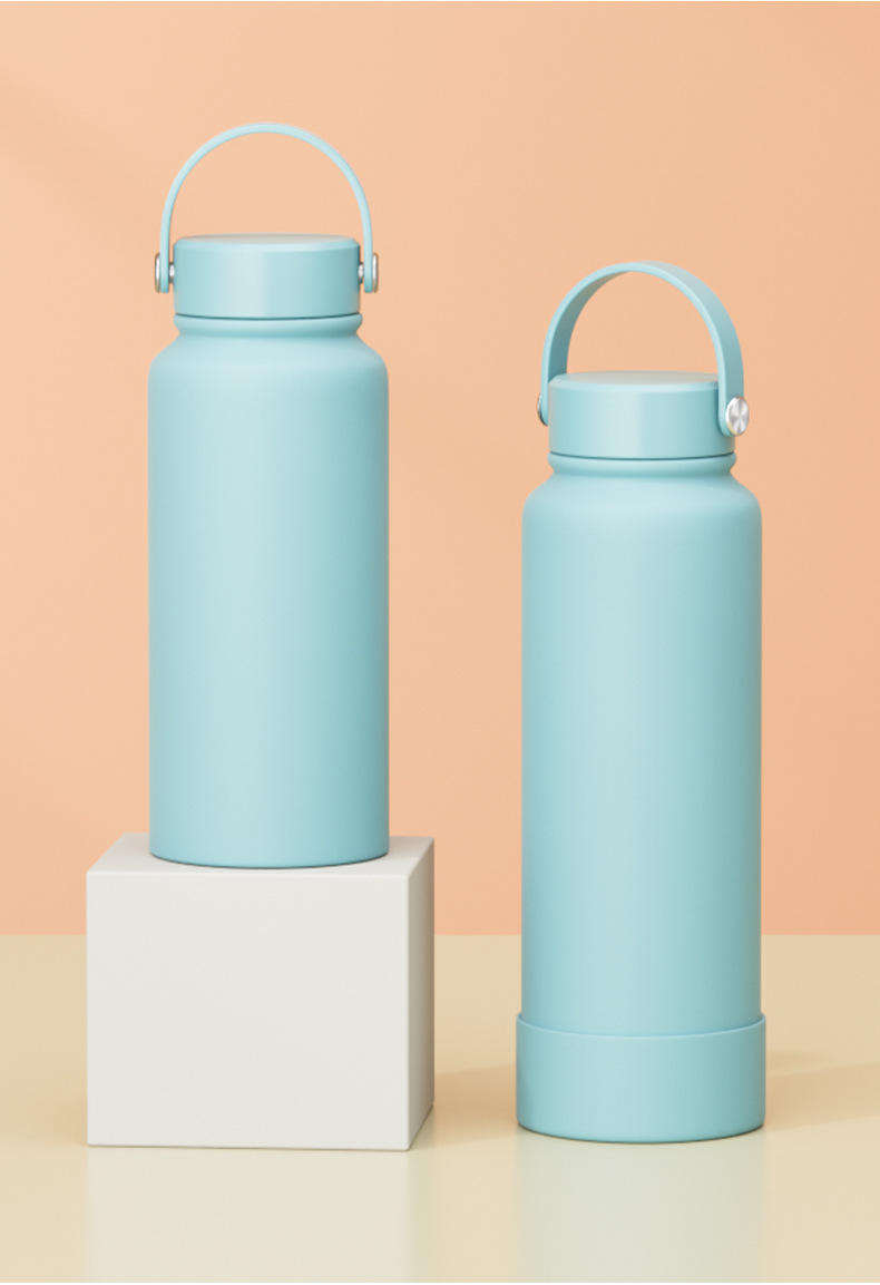 22oz/32oz/40oz Macaron Colors Double Wall Stainless Steel Vacuum Sports Water Bottle Insulated Flasks for Hot/cold Drinks