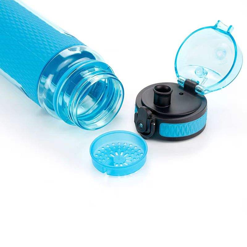 800ML Custom Logo Tritan BPA Free Sport Plastic Water Bottle Portable Handle Clear Plastic Drinking Bottle