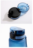 500ML and 1000ML Leakproof BPA Free Tritan Plastic Drinking Water Bottle with Time Marker