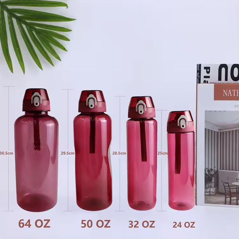 High Quality 0.7L 1.5L 2.2L Eco Friendly Transparent Tritan Plastic Water Bottle With Strap