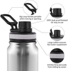 Eco Friendly 18/8 Double Wall Stainless Steel Vacuum Flask Bottle Custom Logo Bpa Free Sport Water Bottle