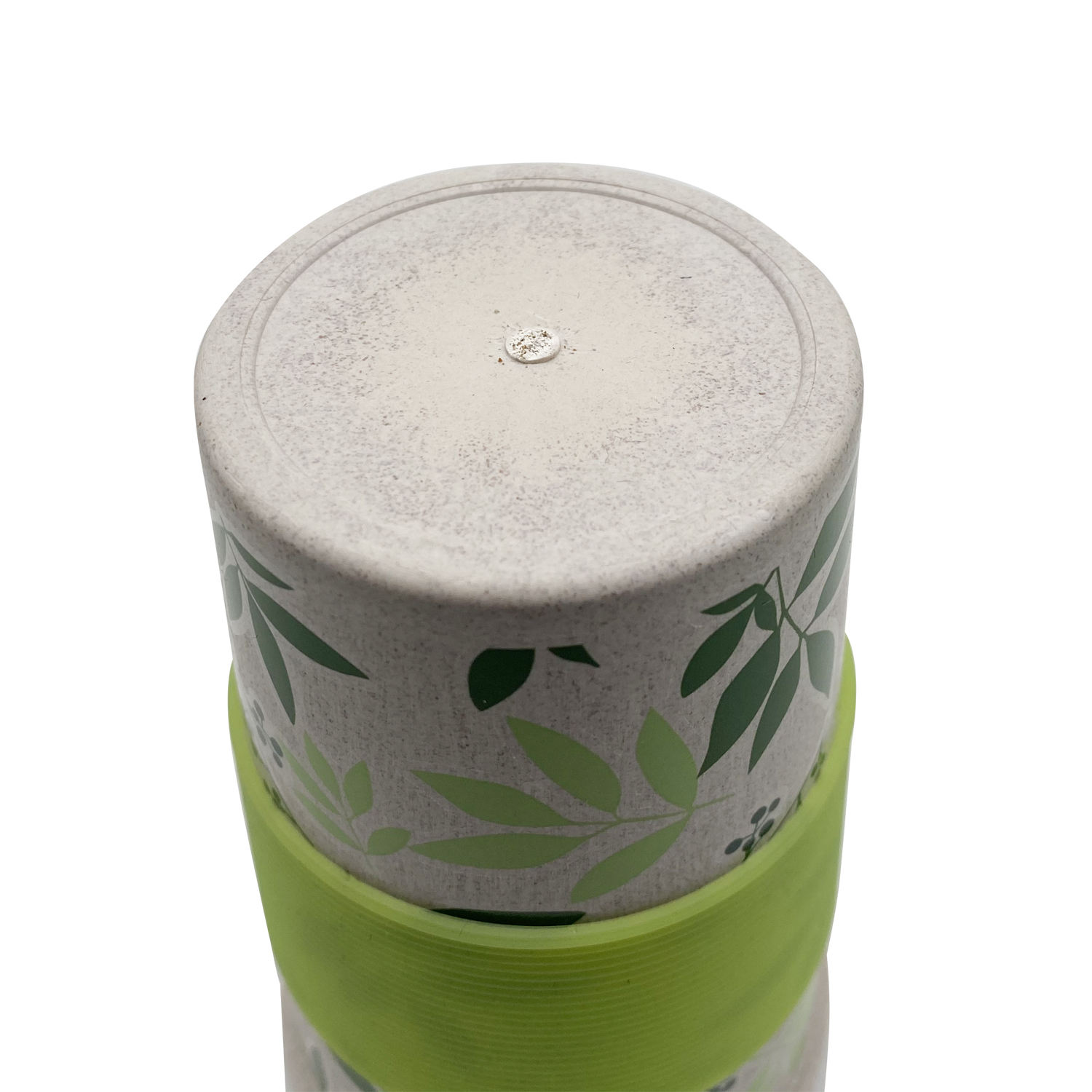 14OZ 100% Biodegradable BPA Free PLA Bamboo Fiber Coffee Cup PP Wheat Straw Cups No Leaking Dishwasher Safe