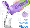Large Capacity 32oz Portable Plastic GYM Fitness Protein Custom logo Motivational Water Bottle