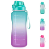 2.2L Large Motivational Gym Fitness Sports Plastic Water Bottle with Custom logo Motivation Bottle
