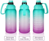2023 New Large Capacity Bottle Motivational Transparent 1.8L Gym Sport Jug Portable Bpa Free Plastic Water Bottle