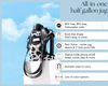 2L Water Bottle with 2 LIDS Portable Sports Kettle with Cloth Cover