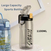 1 Liter Water Fles 32Oz Bpa Free Sport Wide Mouth Water Bottles With Straws 1 Liter Pressing Type Bottle