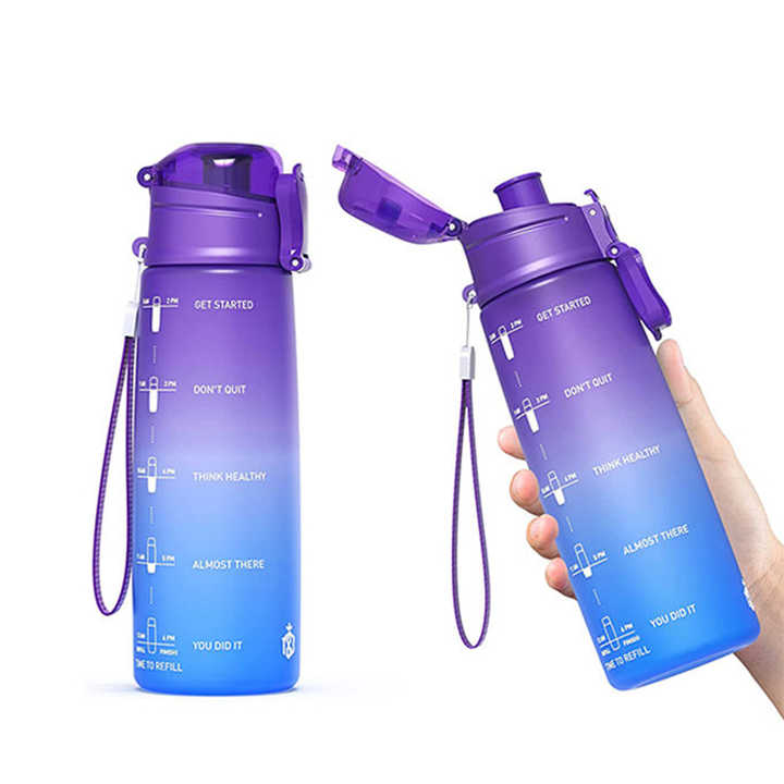 Botellas De Agua Motivadoras Tritan Sports Water Bottle 1L With Time Marker Bottles