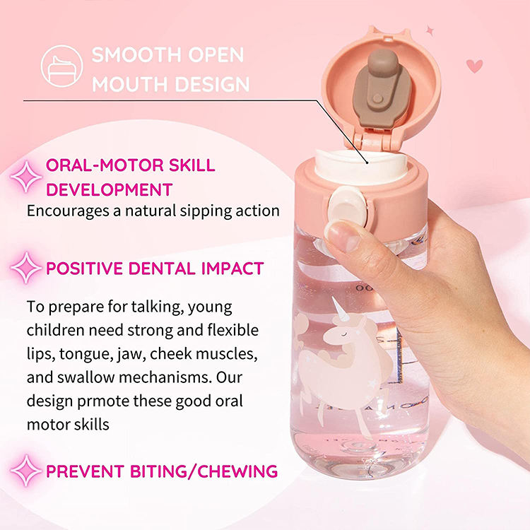 500ml Trinkflasche Plastic Frosted Tritan Bpa Free 1L Sport Kid Gym 32oz Motivational Water Bottle with Custom logo