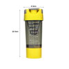 600Ml Wide Mouth Clear Motivational Plastic Protein Sports Shaker Water Bottle With Pill Box Capacity Scale