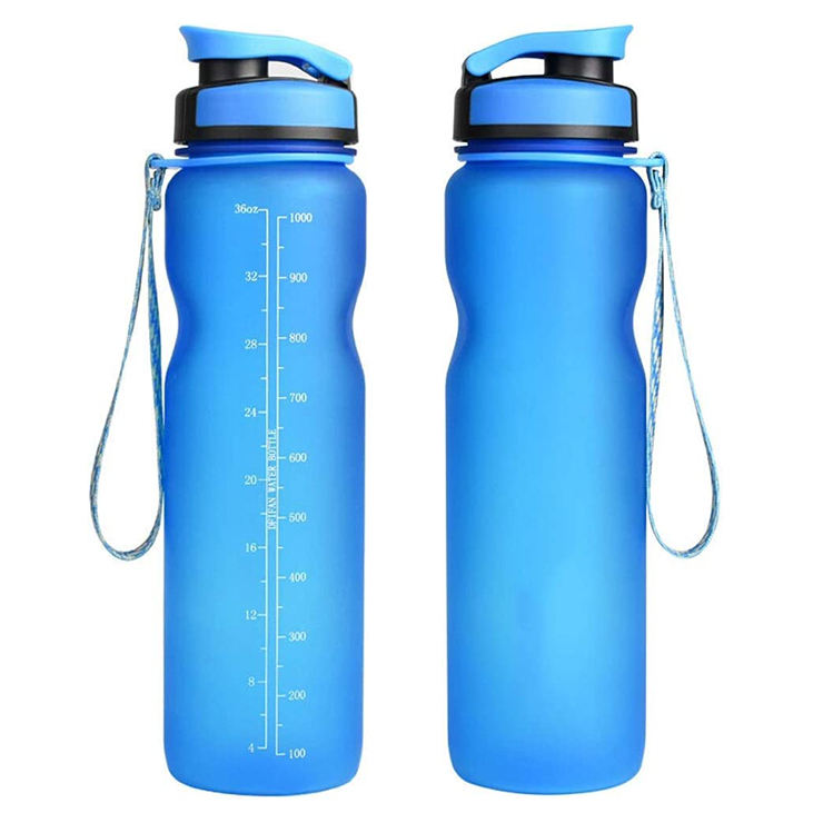 32 oz BPA FREE MOTIVATIONAL WATER BOTTLE WITH TIME MARKER REUSABLE WATER BOTTLE PERFECT for the GYM and OFFICE