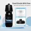 Bike Water Bottles with Holder - Cycling Mountain Squeeze Bottle - 2 Pack - 24oz Black