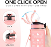 2023 Wholesale Motivational Water Bottle Plastic BPA Free 32oz Sports Plastic Water Bottles in Bulk