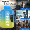Garrafa De Agua Colorida Botellas De Agua Plastico Plastic Drink Bottle With Logo Half Gallon Motivational Gym Water Bottle