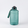 Custom Half Gallon Motivational Sport Bottles Custom Logo Bottles with Straw Lid PETG Plastic Water Bottles with Time Marker