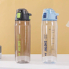 New Cool Gradient Color Grey Black 32OZ 1Liter Motivational Fitness Sports Water Bottle With Time Marker