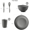 Rpet Plastic Bowl with Plate Is a Classic Design to Suit Your Vintage Kidtchen