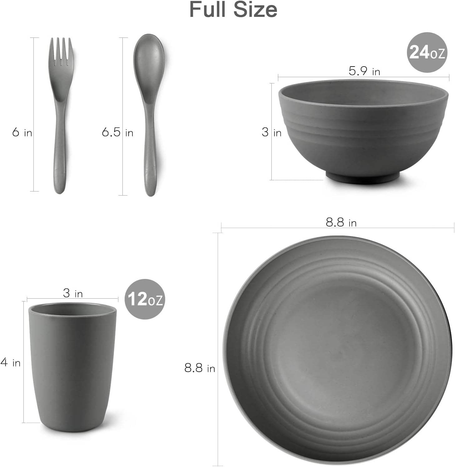 Rpet Plastic Bowl with Plate Is a Classic Design to Suit Your Vintage Kidtchen