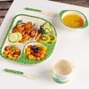 BPA FREE RPET New MATERIAL PLASTIC KIDS SETS with Cup Fork Spoon and Bowl Eco-friendly
