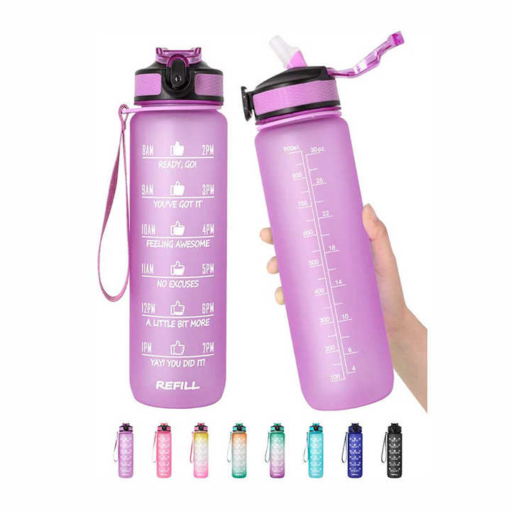 Botella Agua Gym Hydratante Tritan Plastic 1000 Ml Portable Sport Water Bottle Custom Sports Gym Logo Bottles