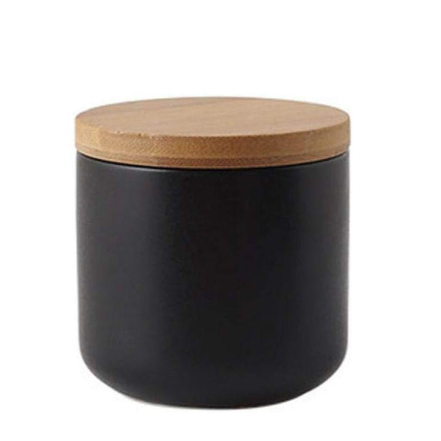2023 New Style New Material BPA FREE RPET White Kitchen Canisters With Bamboo Lids