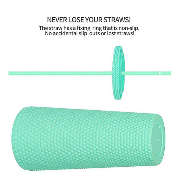 Wholesale Custom 600ml Double Wall Plastic Water Bottles rainbow Diamond Acrylic Coffee Mugs Tumbler Cups with Lid and Straw