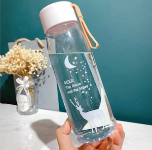 560ml Hot Sales Small Capacity Custom Logo BPA Free Plastic Water Bottle for Girls and Boys to Hiking