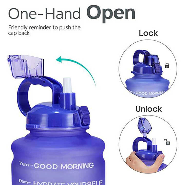 Bouteille Deau De Sport Botella Promocional Garrafas Plasticas Tritan Plastic Sport Time Water Bottle for Sport