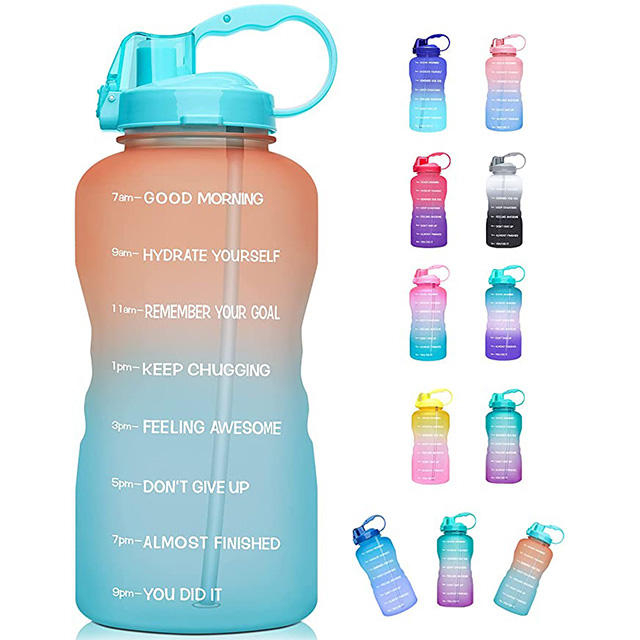 128OZ 3.78L square Leak-proof Gift Outdoor Sports clear BPA FREE Plastic Water Bottle Soft Plastic Water Bottle